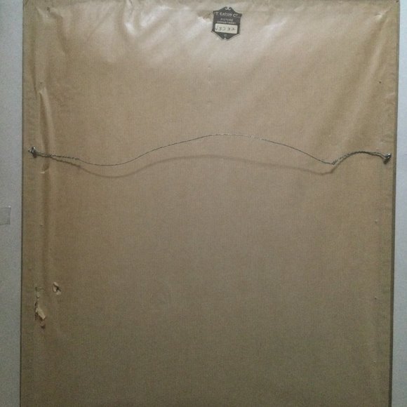 Vintage T.eaton Co wall art cross stich needlepoint embroidery framed Bouquet - Picture 3 of 3